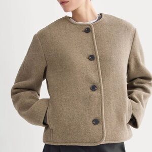 Everlane The Cocoon Coat in Heather Taupe